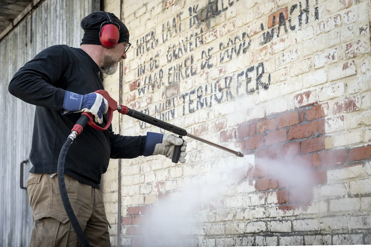 Chantier Steam Cleaner, nettoyage urbain